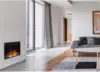 23-In. Freestanding 5116 BTU Electric Fireplace Heater Insert w/ Remote Control & Timer Flame Effect, Safety Shut Off, Dimmer 2