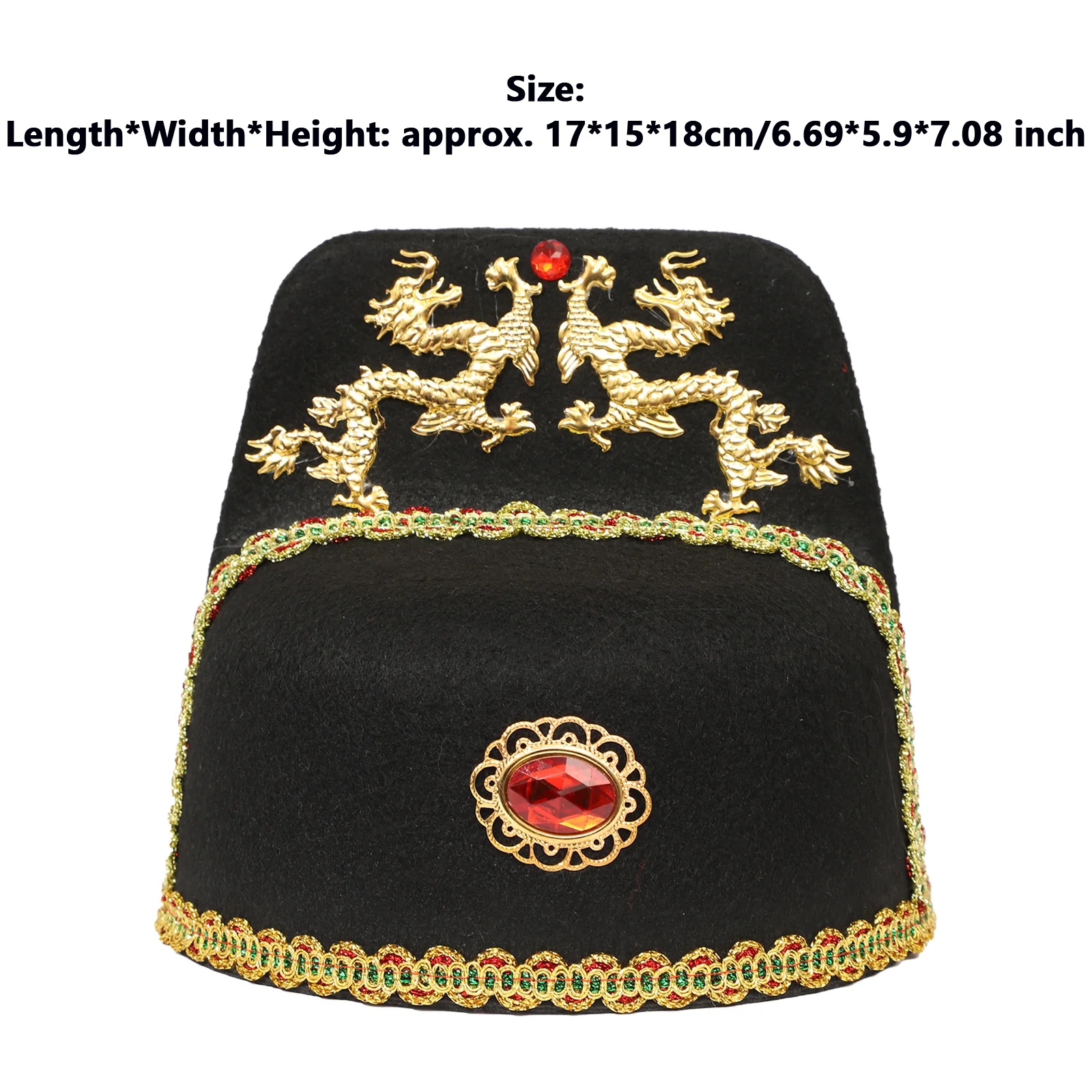 Adult Children Ancient Chinese King Hat Cap Royal Emperor Hat Costume Accessory Props for Cosplay Stage Performance Themed Party cosplay hat cosplay prop accessories