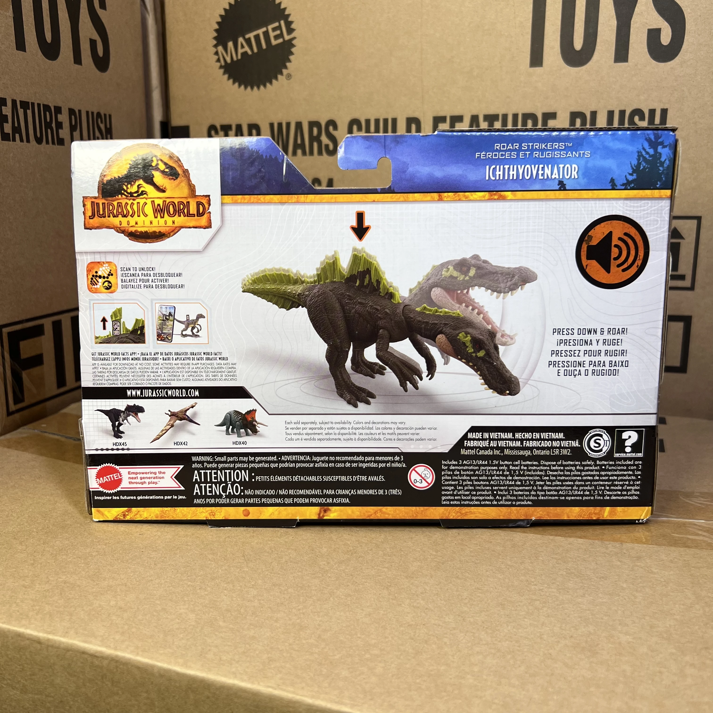 Figurine Jurassic World Roar Strikers 4AS - Voiture et figurine