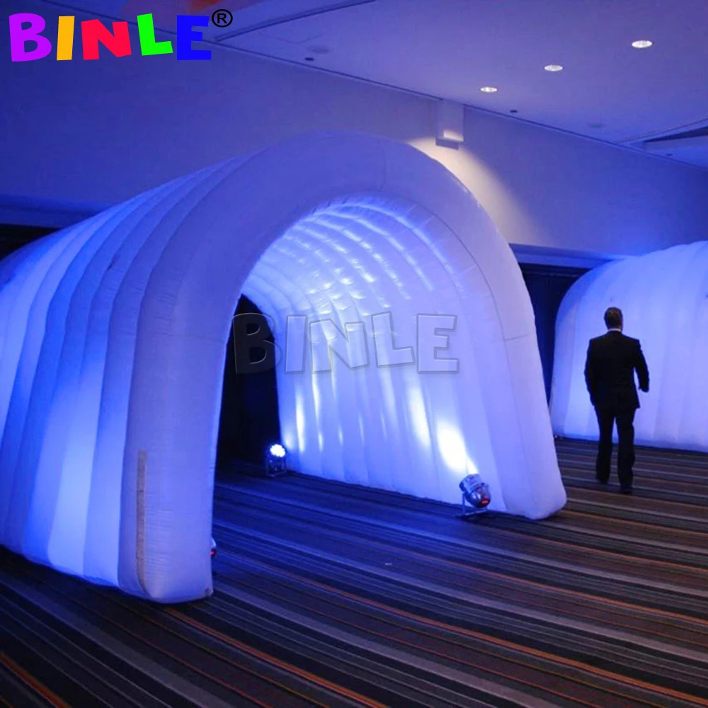 

Multiple usage 3m inflatable tunnel tent with LED lights,event entrance tunnel with blower from China