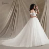 BEPEITHY Customized Sweetheart Glitter Princess Wedding Dresses For Women 2024 Off Shoulder Ivory Bride Sleeveless Bridal Gown 6
