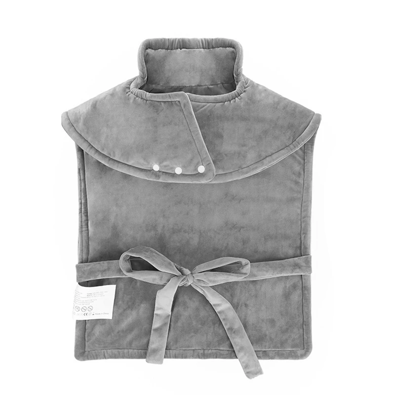 

Массажная шаль-одеяло с электрическим подогревом, грелка для шеи и спины, регулируемая температура, вилка стандарта Великобритании/США/ЕС