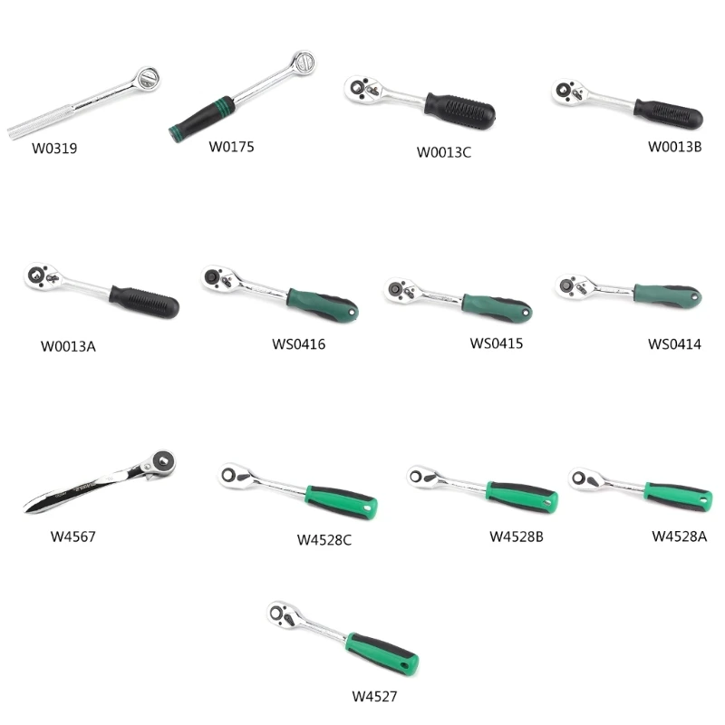 

ipiip Mini 1/4 "3/8" Отвертка Стержень Регулируемый быстрый трещоточный ключ с быстрой головкой