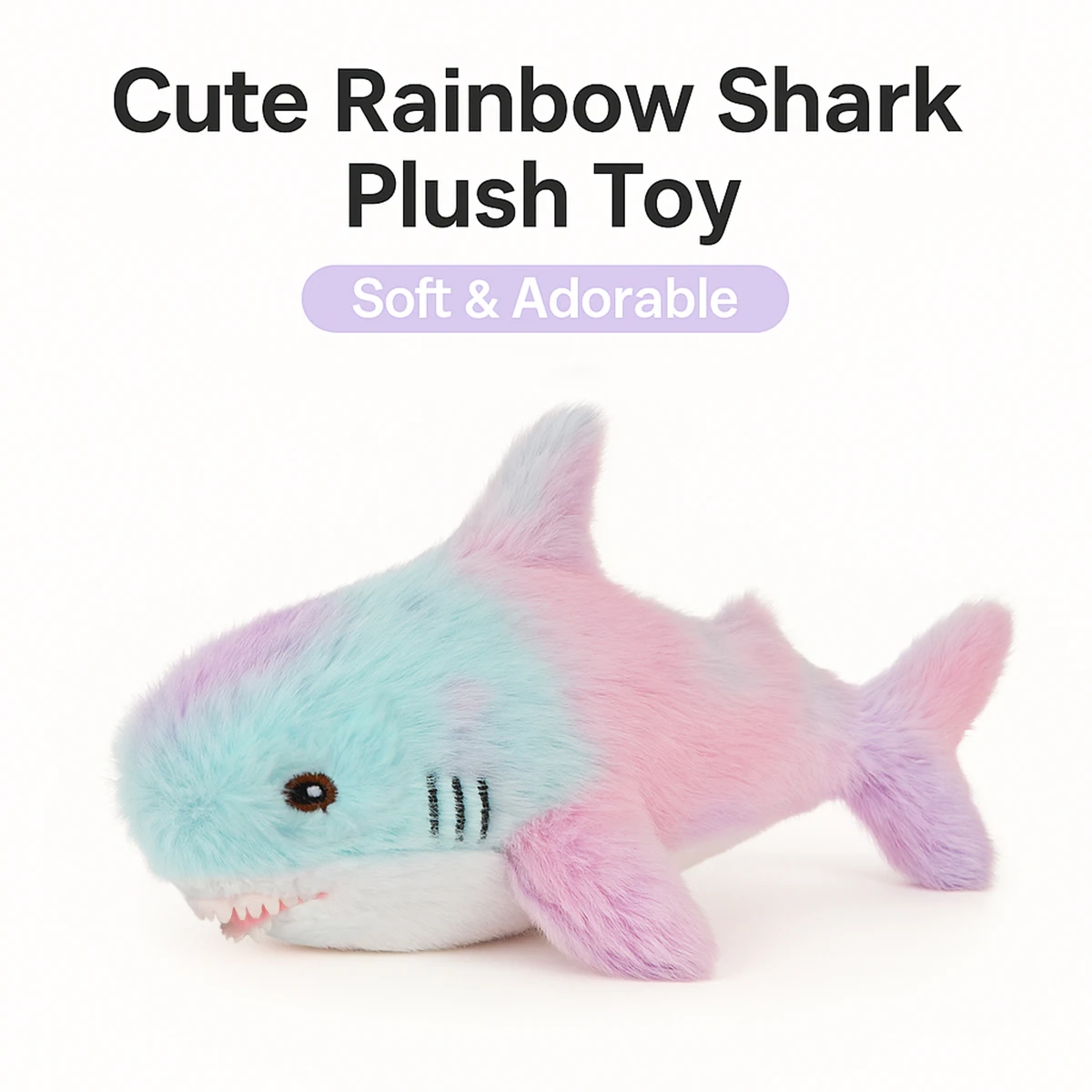 Tie Dye Shark Plush Toy 30cm 60cm Giant Soft Stuffed Animal For Children Shower Christmas Gift Boys Girls