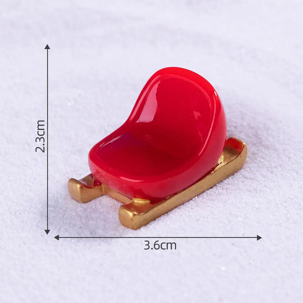 Festive Resin Miniature Holiday Figurines: Snowman, Santa, Christmas Tree, Reindeer Ornaments Perfect