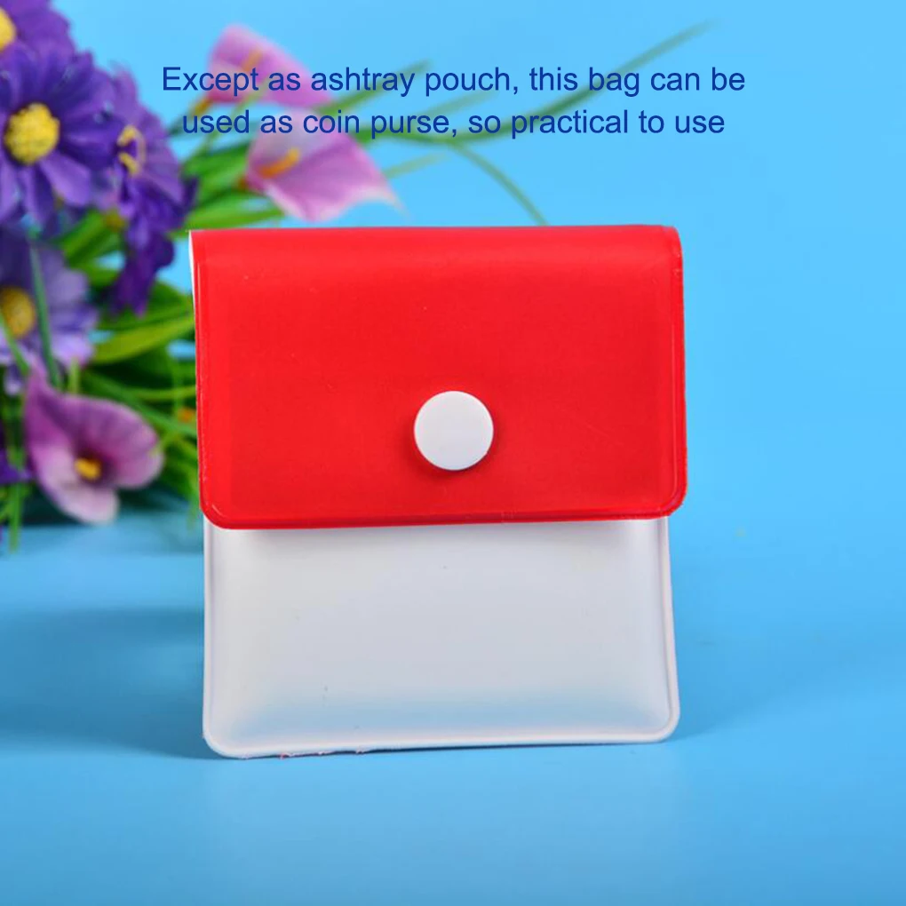 Portable Ashtray Pack of 6 Portable Pocket Ashtray Pouch Storage Bag Reusable Coin Purse Boyfriends Household Travelling Car-interior