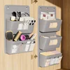 1pc creative fabric cosmetics storage door behind multi-layer fabric hanging bag finishing bag dormitory storage bag debris 1