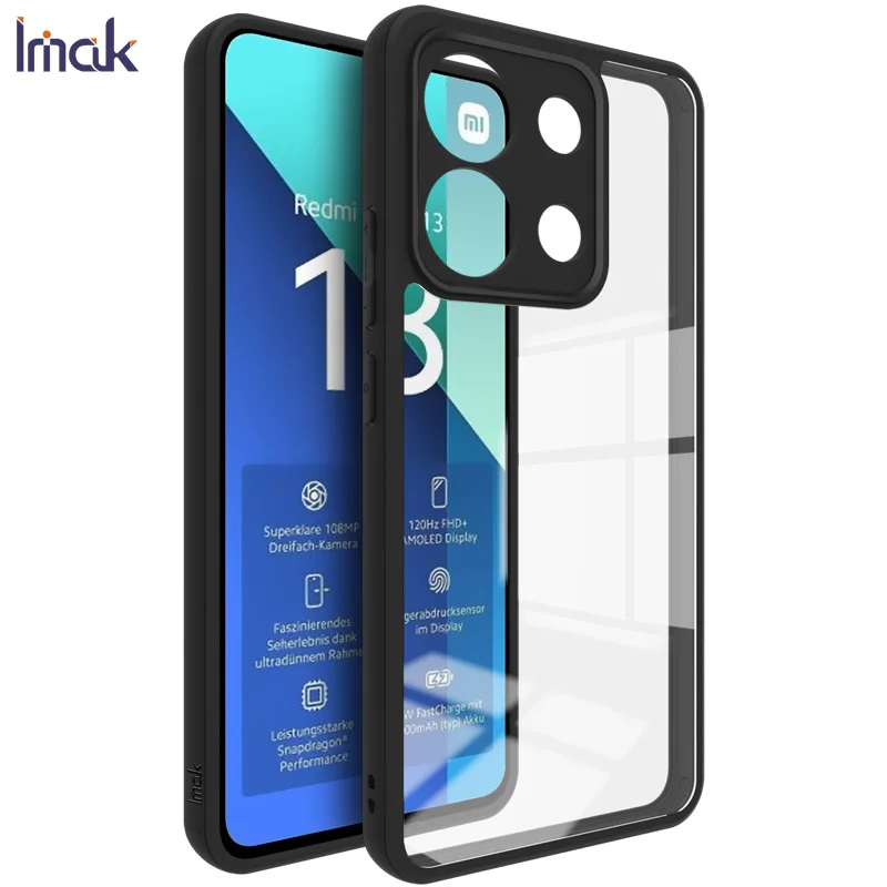 Per Xiaomi Redmi Note 13 Pro 4G 2024 Custodia In Cristallo Imak Tiny Air Bag Lens Protect Back Panel Redmi Note 13 Pro Case Hard Pc Funda