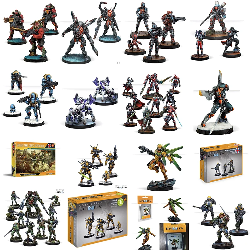 

Original Corvus Belli Infinity The Game Marut Corvu Belli Unpainted Miniatures Compatible Animatronic Tabletop RPG TTRPG Toy MCM