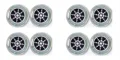 Silver 8pcs