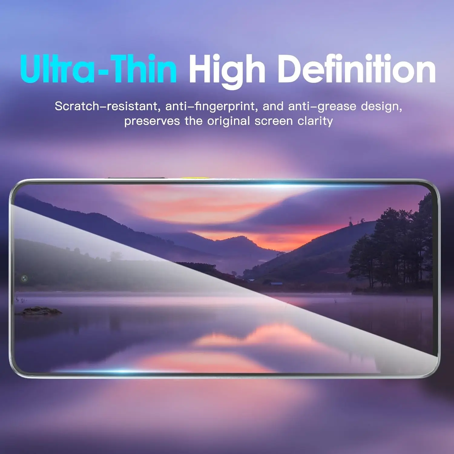 Premium 9H Tempered Glass Screen Protector - Crystal Clear, 6.67 HD Display Protection