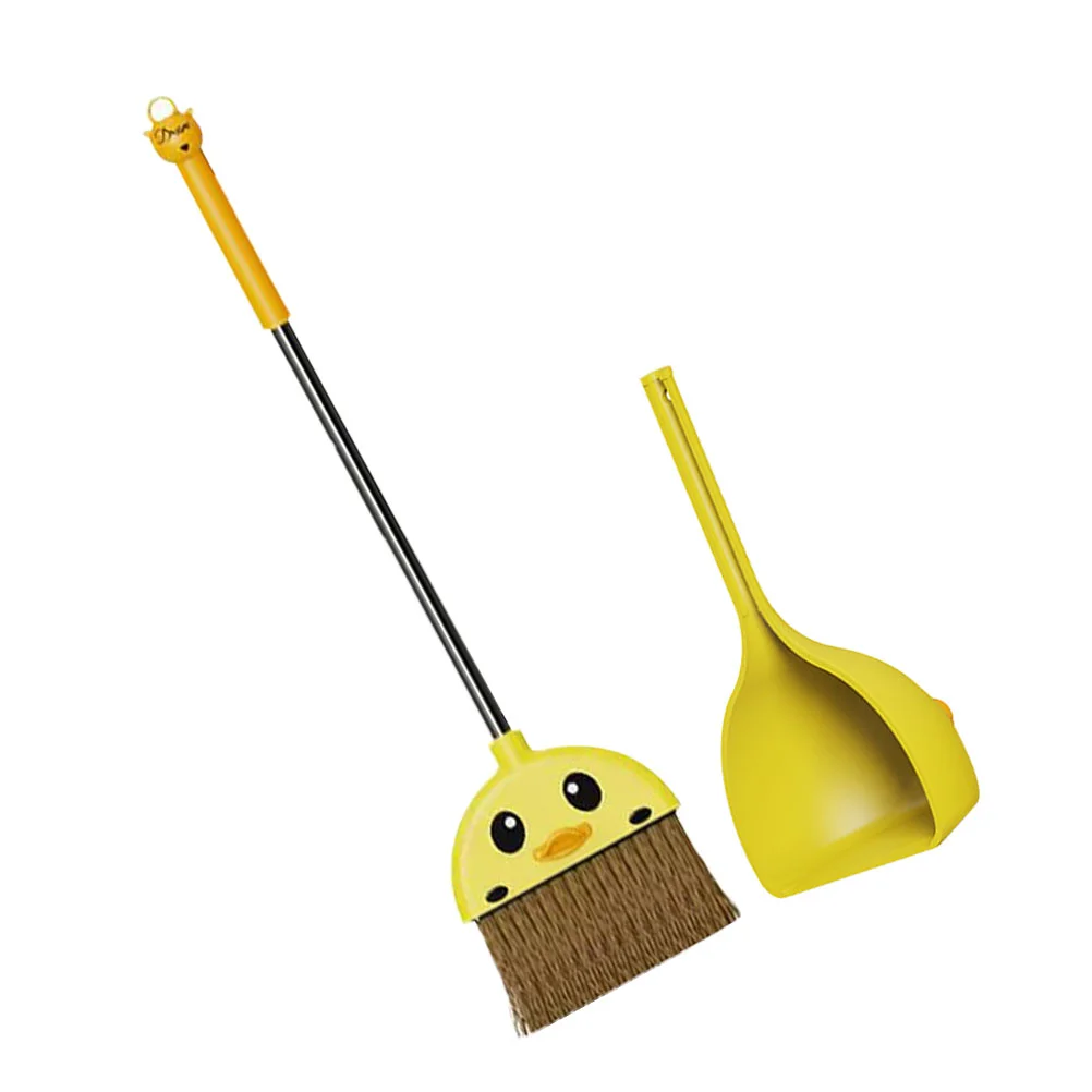 

Mini Broom Dustpan Set for Kids: Little Housekeeping Helper and Pretend Play Toy with Yellow Duck Design