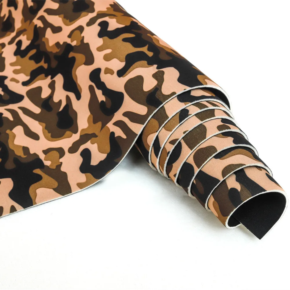 Custom Camo Neoprene Fabric 2MM Customizable Design Neoprene