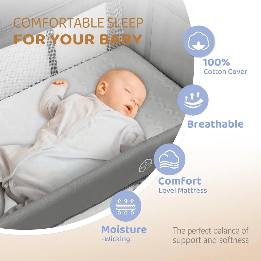 Baby Bedside Bassinet Playpen 2