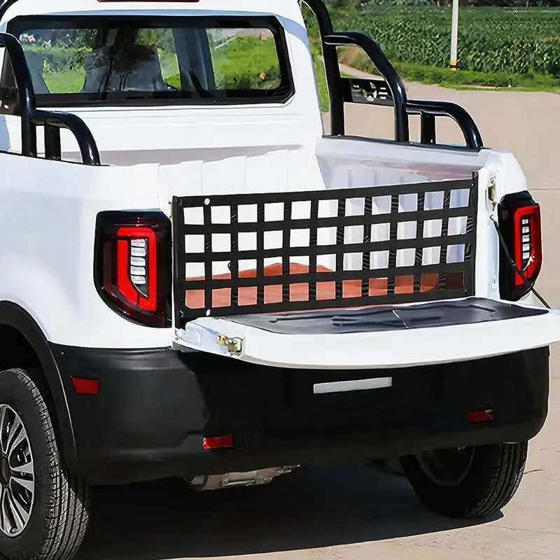 Cargo Truck Tailgate Net UV-Protected Net Cargo Mesh For Truck Tailgate Weatherproof Storage Cargo Netting With Carabiner Hooks