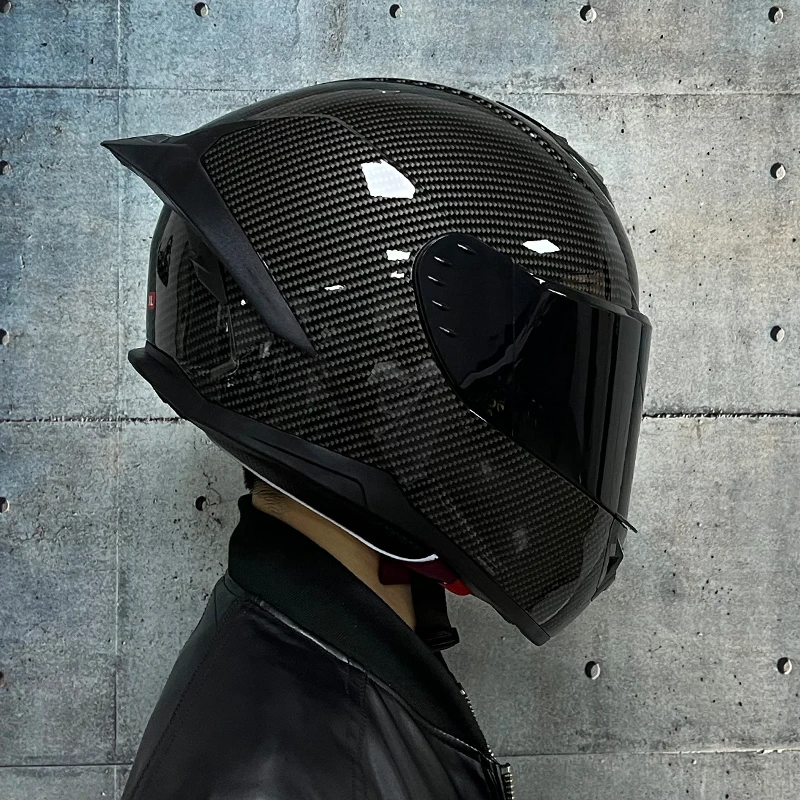 ORZ electric motorcycle yohe men's and women's four seasons summer personality locomotive big tail helmet