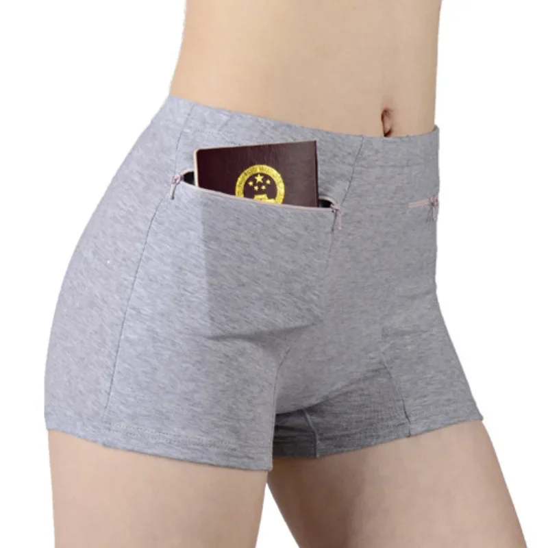 Women's Safety Anti-theft Pants Soft Shorts Cotton Boxer Summer Under Skirt Shorts with Pockets Femme Underwears Safety safety shorts,safety pants,women shorts underwear