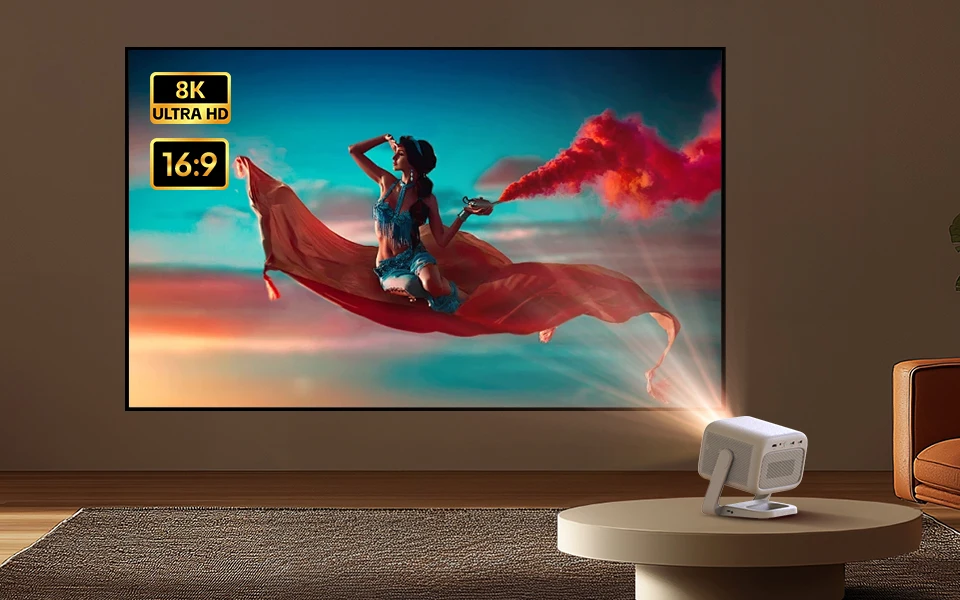 Projection Screen 100inch Dedicated 4K Movie Projector Screen HD Foldable Splici