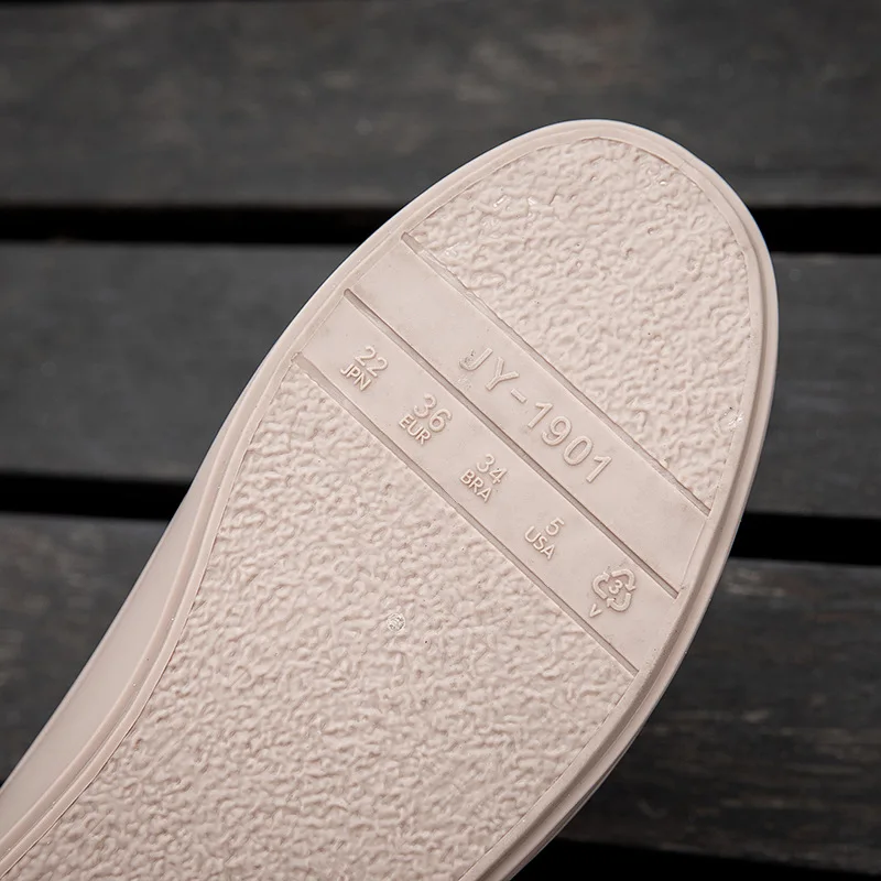 Women New Fashion Waterproof Small White Shoes Low Top Shallow Rain Shoes Outdoor Non-Slip Work Water Shoes