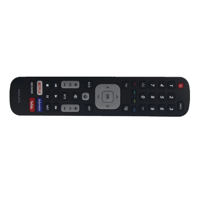 Hisense 스마트 TV용 리모컨 교체, 넷플릭스 유튜브 버튼, 브라우저 컨트롤러 포함, EN2AJ27S