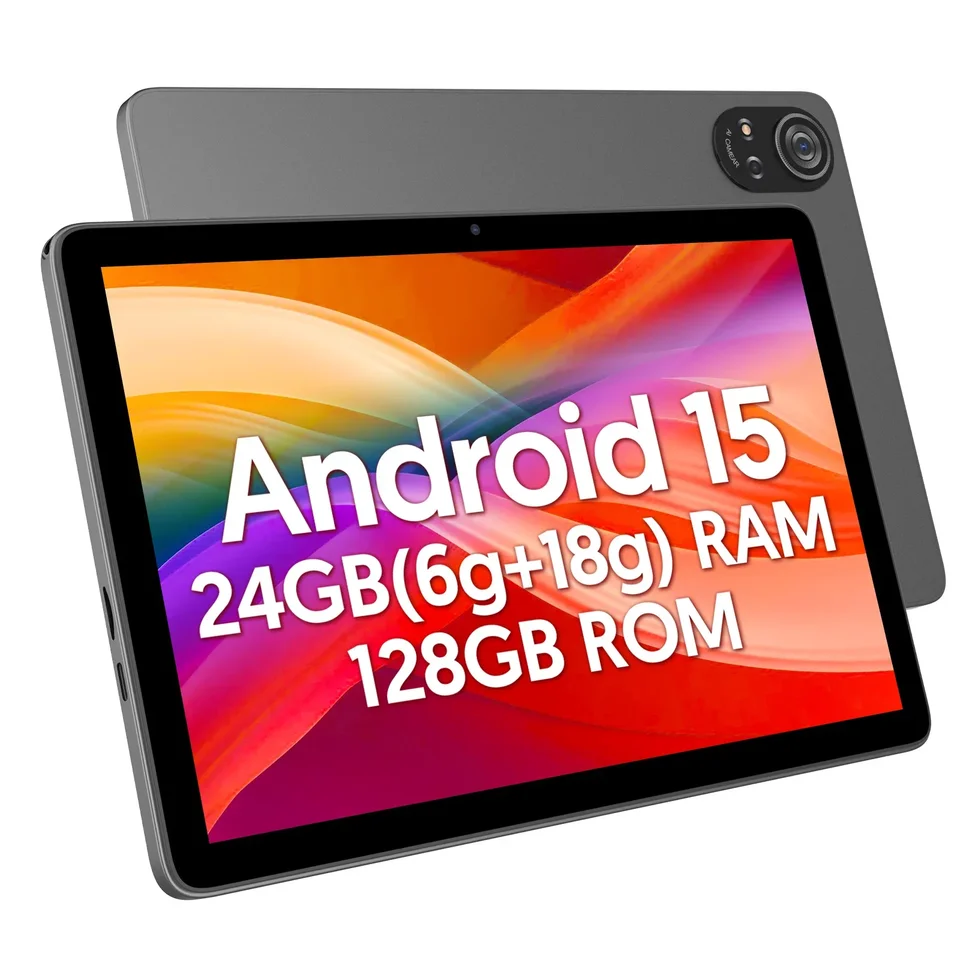 BAKEN 10-inch Android 15 tablet, A333 penta-core processor, 24GB