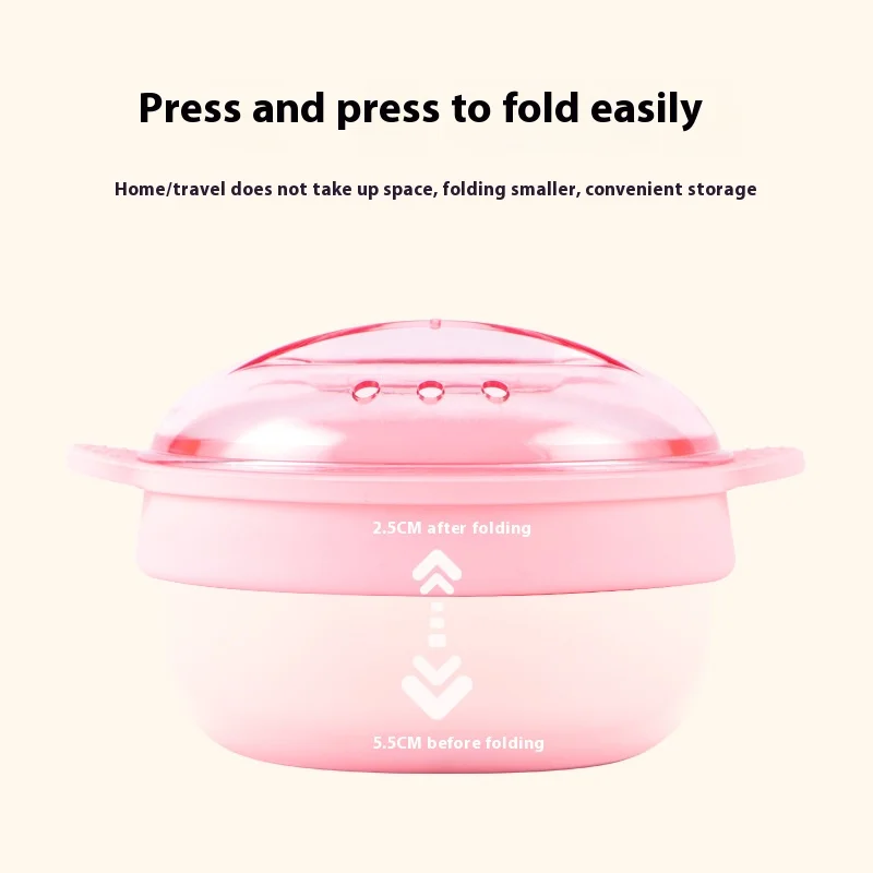 Folding Wax Warmer Hair Removal Wax Dipping Pot Hair Removal Cream Soft Silicone Small Portable Lose Or Feathers hair removal wax JUSTLANG