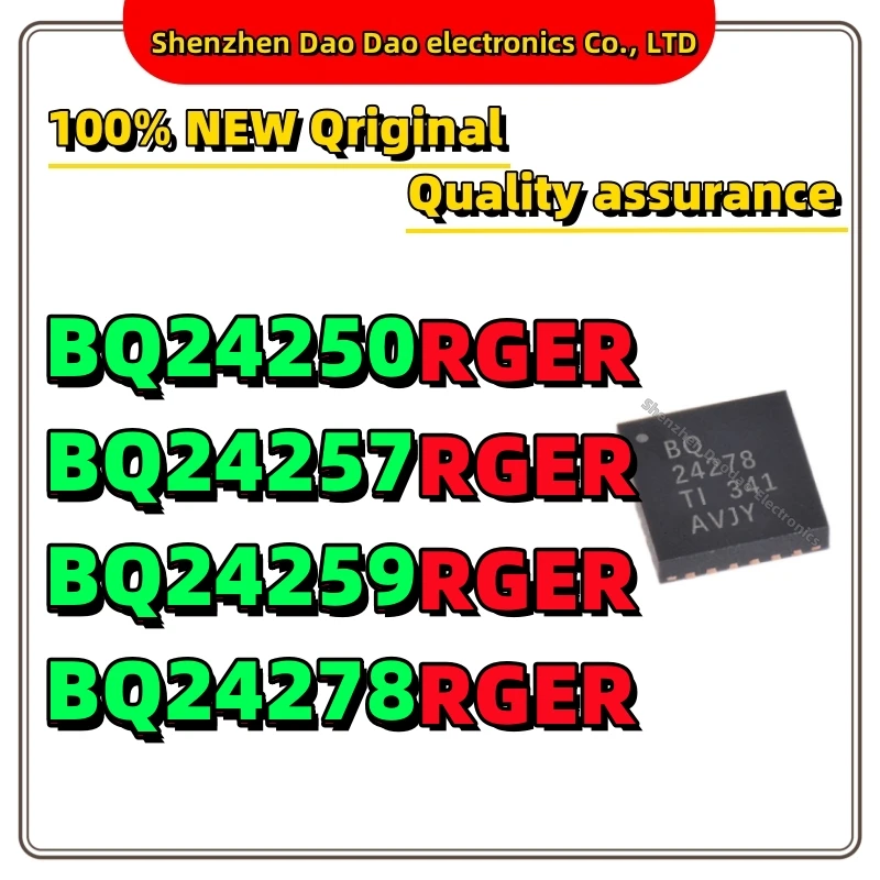 

BQ24250RGER BQ24257 BQ24259 BQ24278 RGER IC Chip QFN-24 Battery management IC chip new original