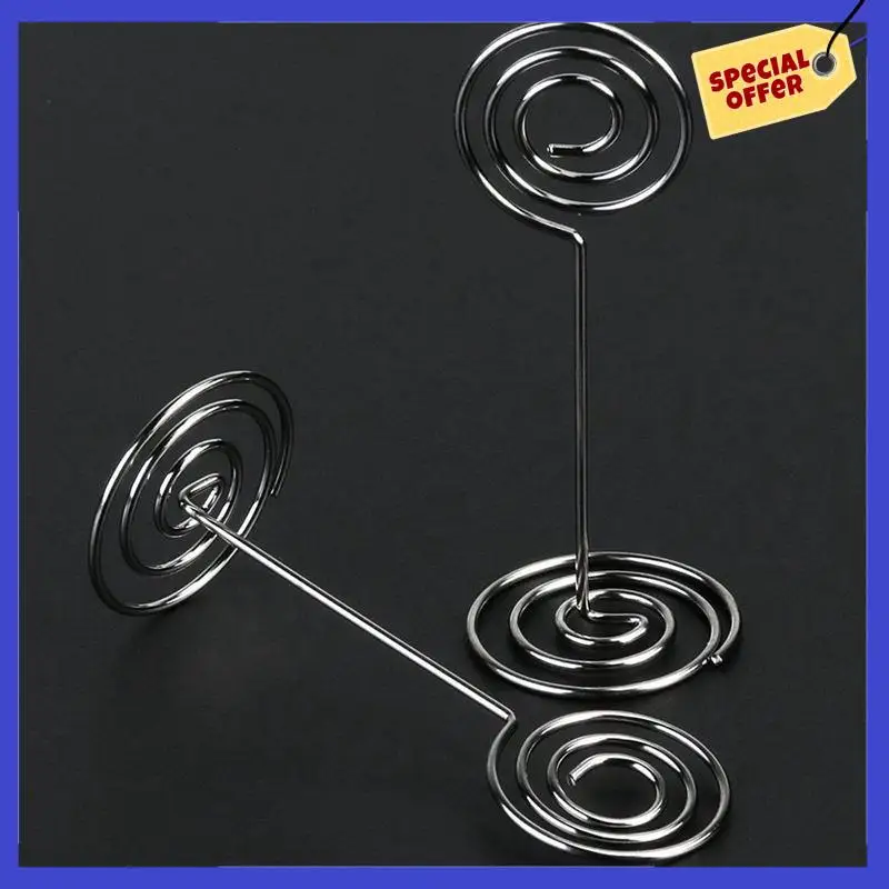 10Pcs Swirl Table Number Photo Holder Stands For Weddings Party Gatheringsa01p