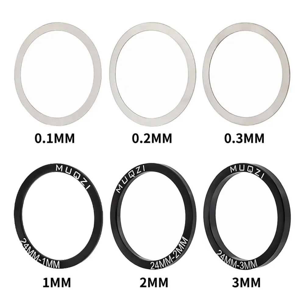 Bicycle bottom bracket washer Bike Gasket Bottom Bracket Washer 30mm Crankset Shim Stainless Steel Washer 24mm 29mm For BB86/91/92/BB30/PF30