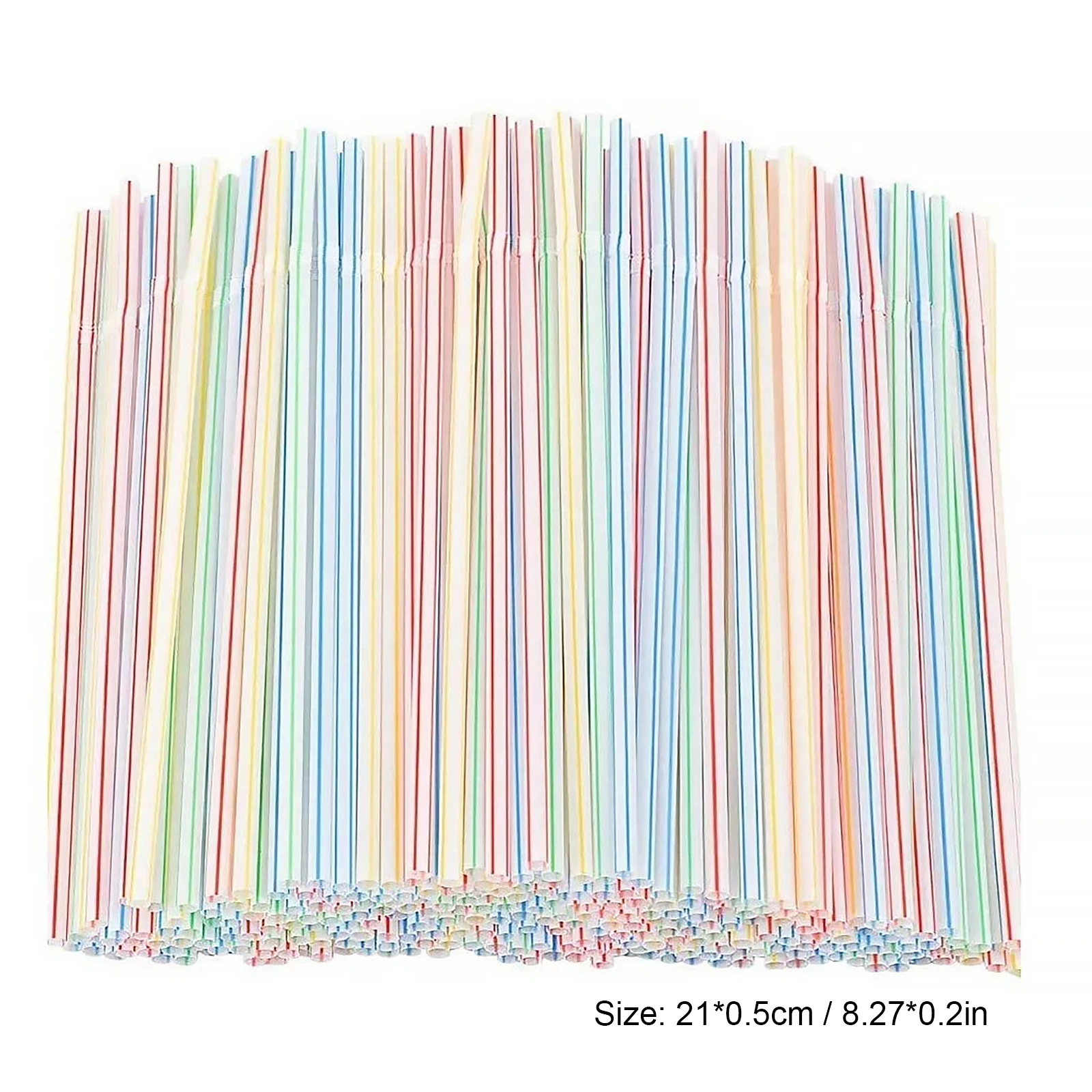 100-1500PCS Drinking Straw Flexible Plastic Straws Reusable Straws Bending for Home Parties Milk Juice Drinks Cocktail