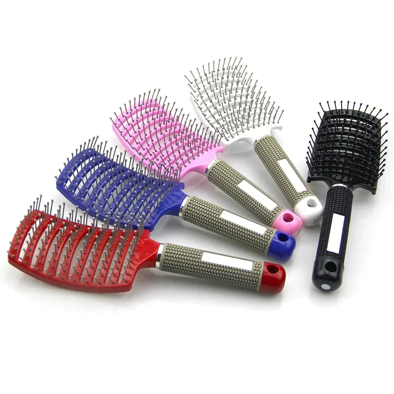 Curved Vented Professional Detangling Comb Portable Home Massage Hair Brush Styling Tools Fast Drying Barber Hairdressing Salon