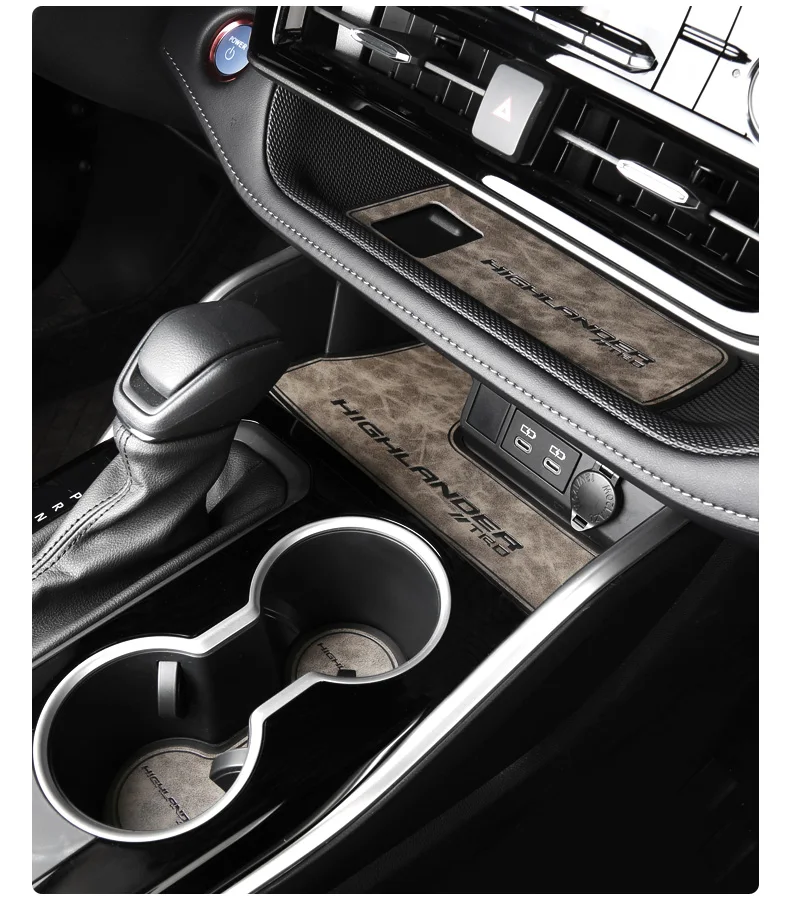 Für Toyota Highlander XU70 KLUGER 2020 2021 2022 Auto Nicht-slip Tür Slot Matte Wasser Bahn PU Anti-schmutzig Pad Innen Zubehör – Detail 7