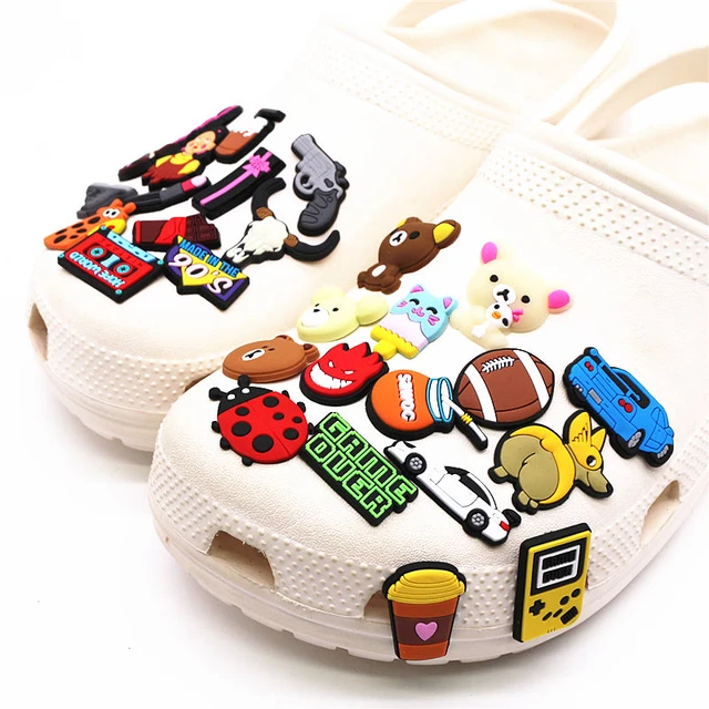 1pcs Cartoon Anime Shoe Charms Croc Jeans Magic Clogs Decoration Buckle  Cool Car Garden Sandals Accessories Kids Gifts Wholesale - AliExpress
