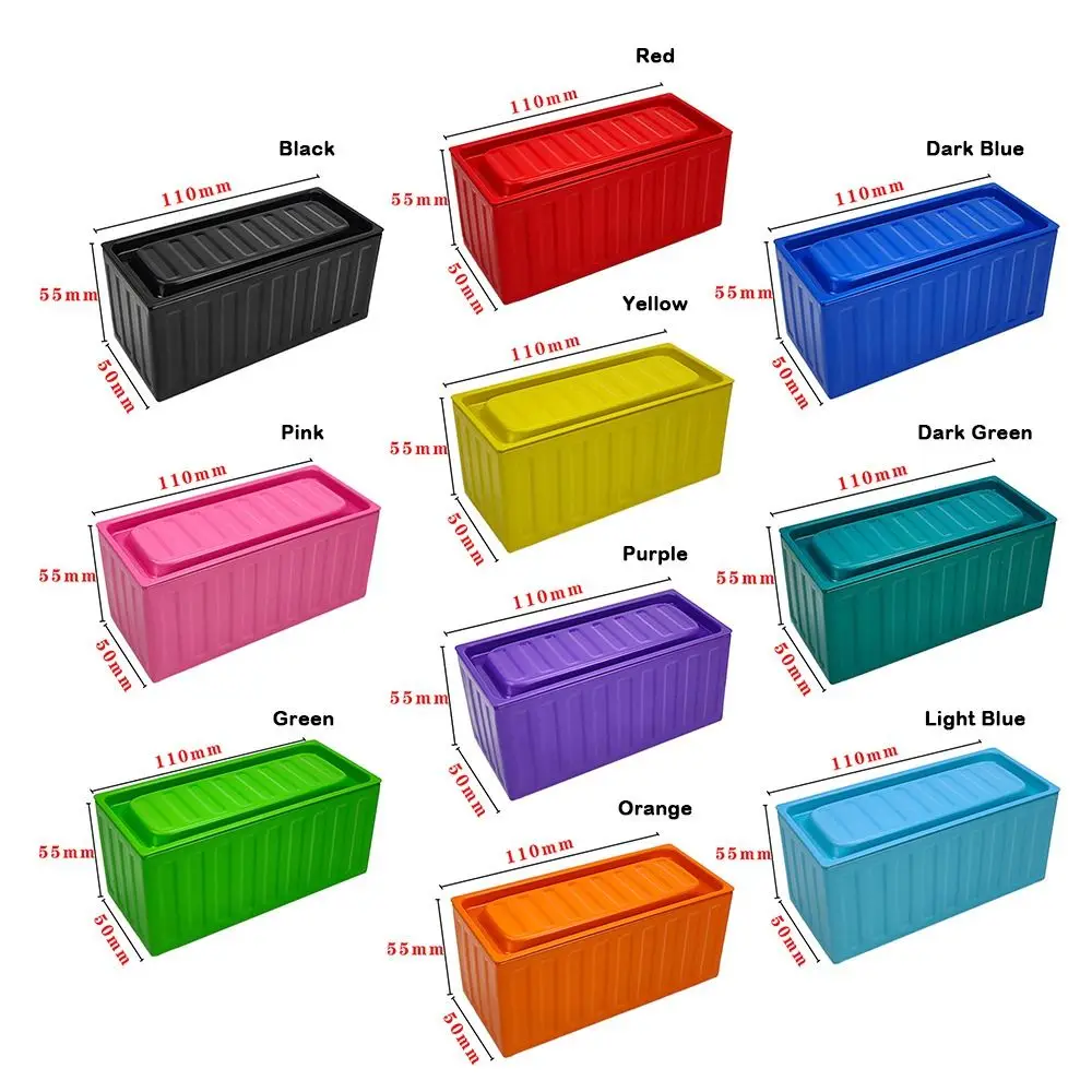 Mini Container Model Retro Industrial Style Desktop Decoration Storage Box Wrought Iron Creative Container Tin Box