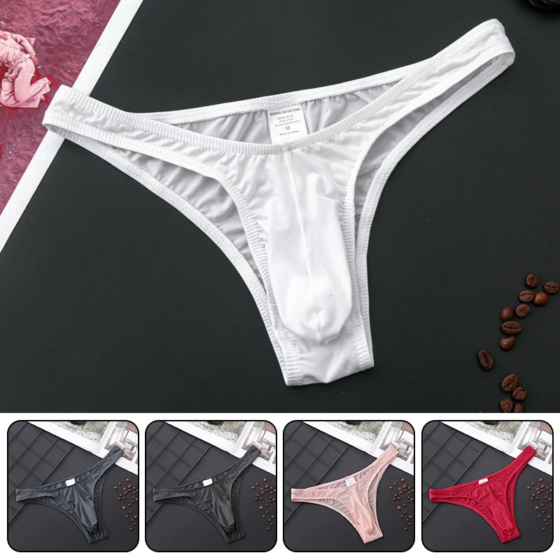 Men Sissy Erotic Panties Apparel Gay Panties Transparent Bikini For Male Sexy Thongs Slimming Underwear Jockstrap Addicted Brief