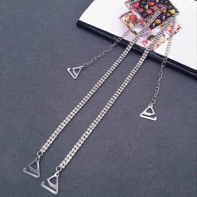 Spalline Reggiseno Con Strass - Accessorio Donna Regolabile E Antiscivolo, 2 Pezzi - Foto 3