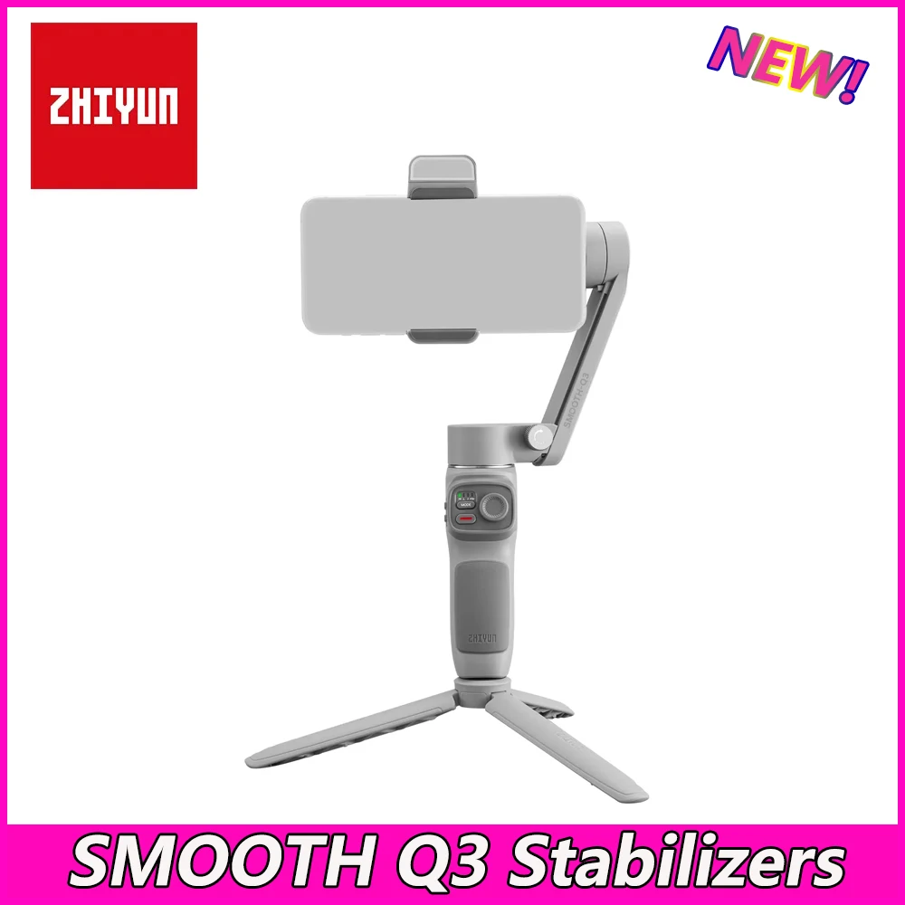 

ZHIYUN SMOOTH Q3 Stabilizers martphones Gimbal 3-Axis Flexible Phone with Fill Light for Xiaomi iPhone Samsung Android