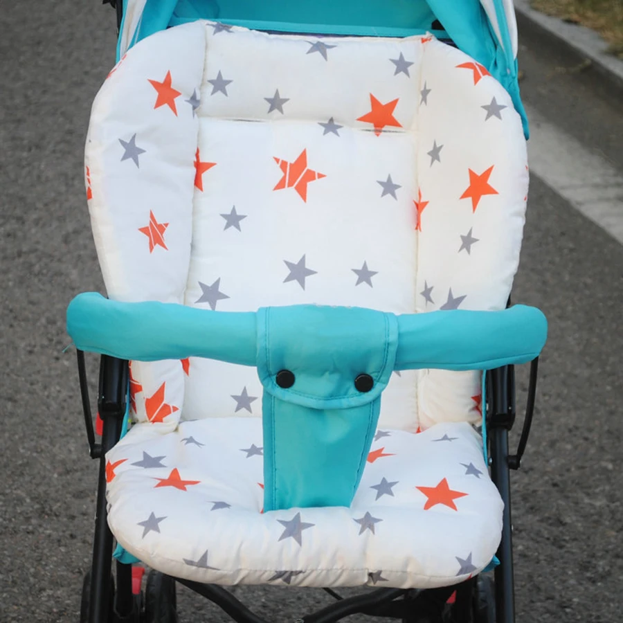 Baby Kids Highchair Cushion Pad Mat Booster Seats Cushion Pad Mat Feeding Chair Cushi on Pad Stroller Cushion Mat Cotton Fabric - 5