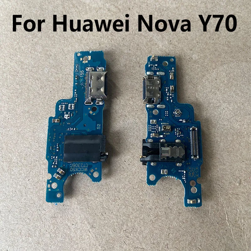 

For Huawei Nova Y70 Fast USB Charging Dock Port Mic Microphone Connector Board Flex Cable Repair Parts Global Plus