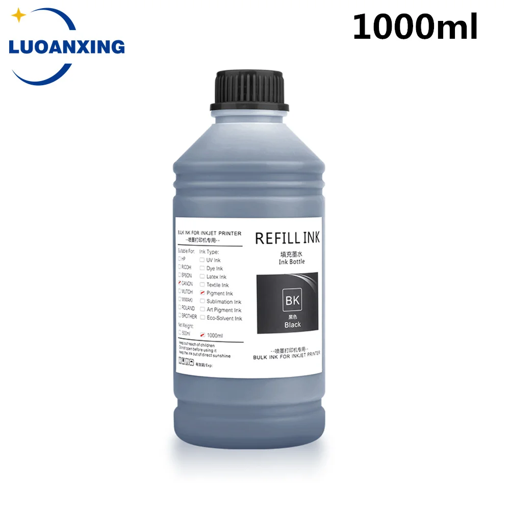 Pigment Ink for Canon PFI-107 PFI-120 PFI-320 PFI-102 PFI-707 PFI-710 TM-200 TM200 TM-205 TM-300 TM-305 iPF670 iPF680, 1000ml