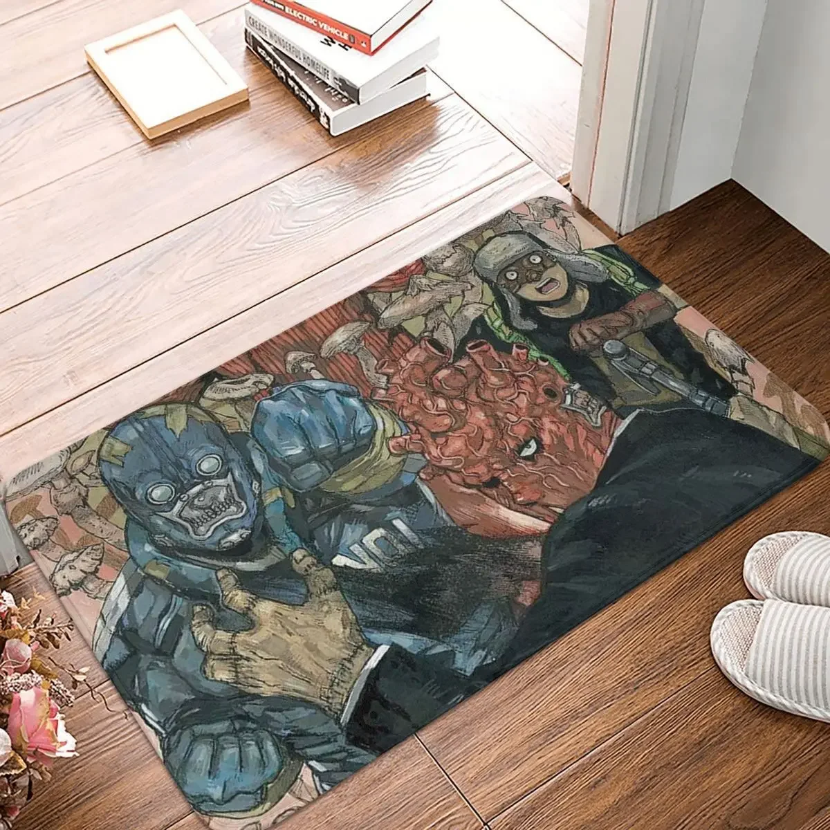 

Dorohedoro Cayman Ebisu Fujita Anti-Slip Rug Doormat Bath Mat Floor Carpet Entrance Door Decor