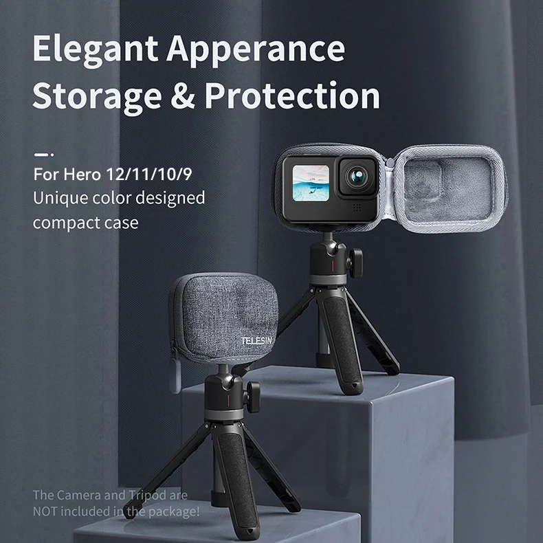 Mini EVA Protective Storage Bag for 12 Hero 12 11 10 9 Black Action Camera Wate