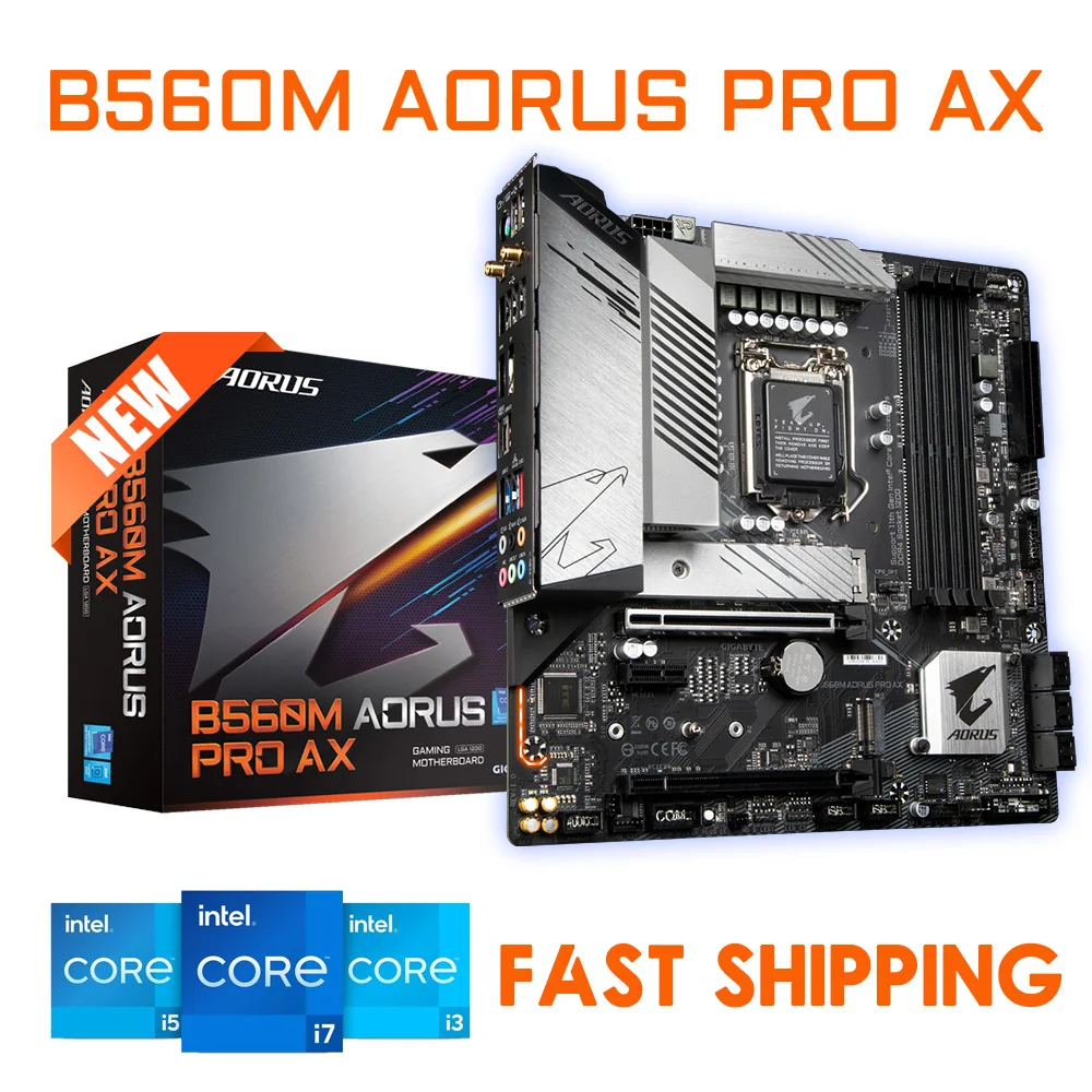 LGA 1200 Gigabyte B560M AORUS PRO AX Motherboard Support