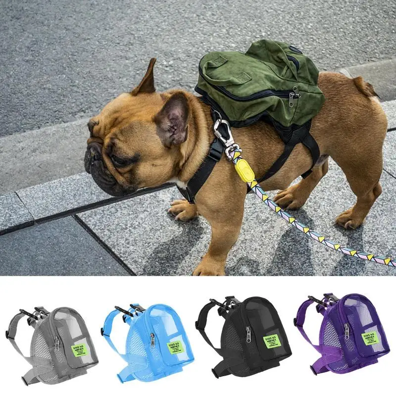 

Dog Backpack Soft Pet Snack Bag Puppy Cute School Bag Convenient Large-capacity Portable Pet Carrier Bag For Outdoor Running