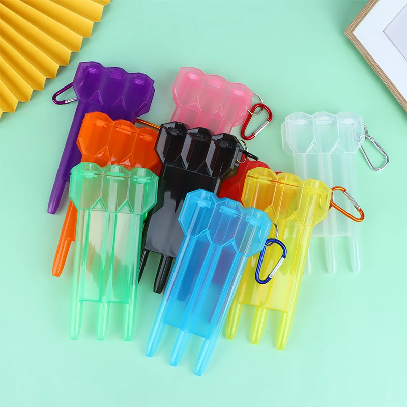 

1Pc Dart Box Portable Transparent Darts ABS Dart Box Key Lock Buckle Integrated Universal Dart Box Suitable for Most Darts