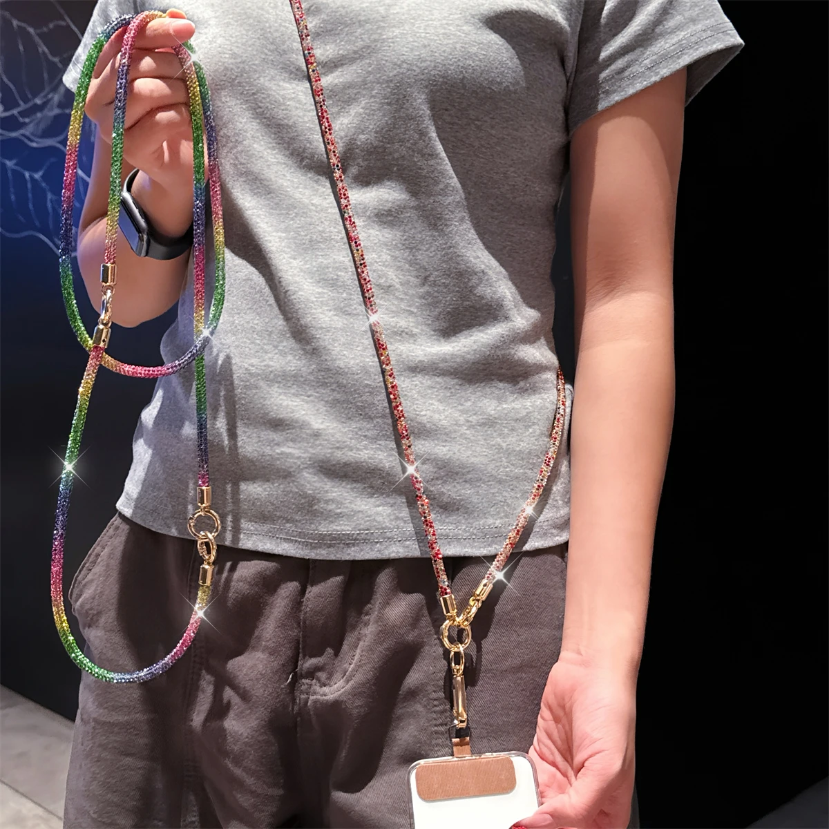 Universal Crossbody Phone Lanyard with Leisure Neck Rope Strap