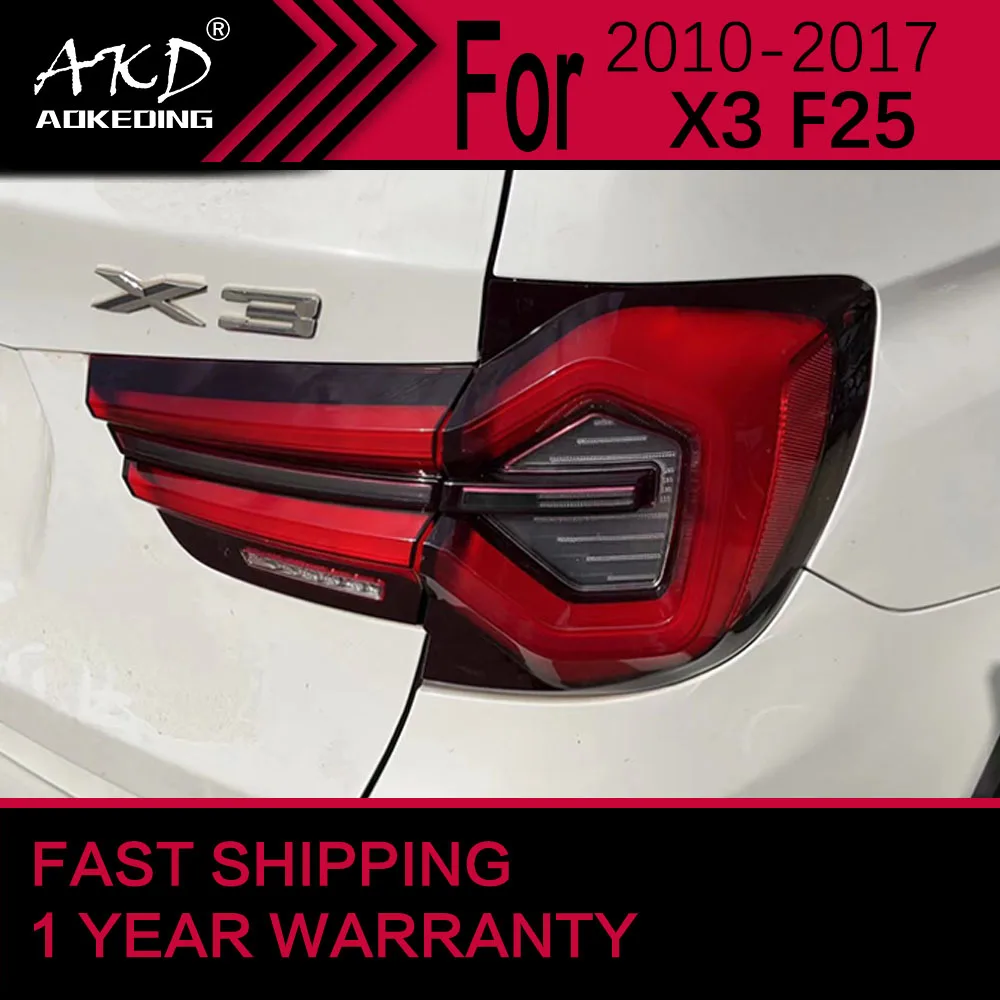 Car Lights for BMW X3 LED Tail Light 2010 2017 F25 Rear Stop Lamp Brake