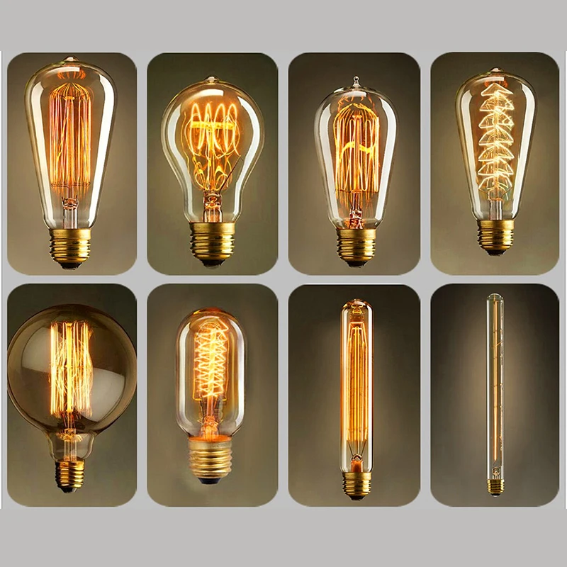 

Dimmable Edison Light Bulb E27 40W 220V Retro Vintage Edison Bulb Incandescent Ampoule Bulbs Vintage Edison Lamp Retro Light