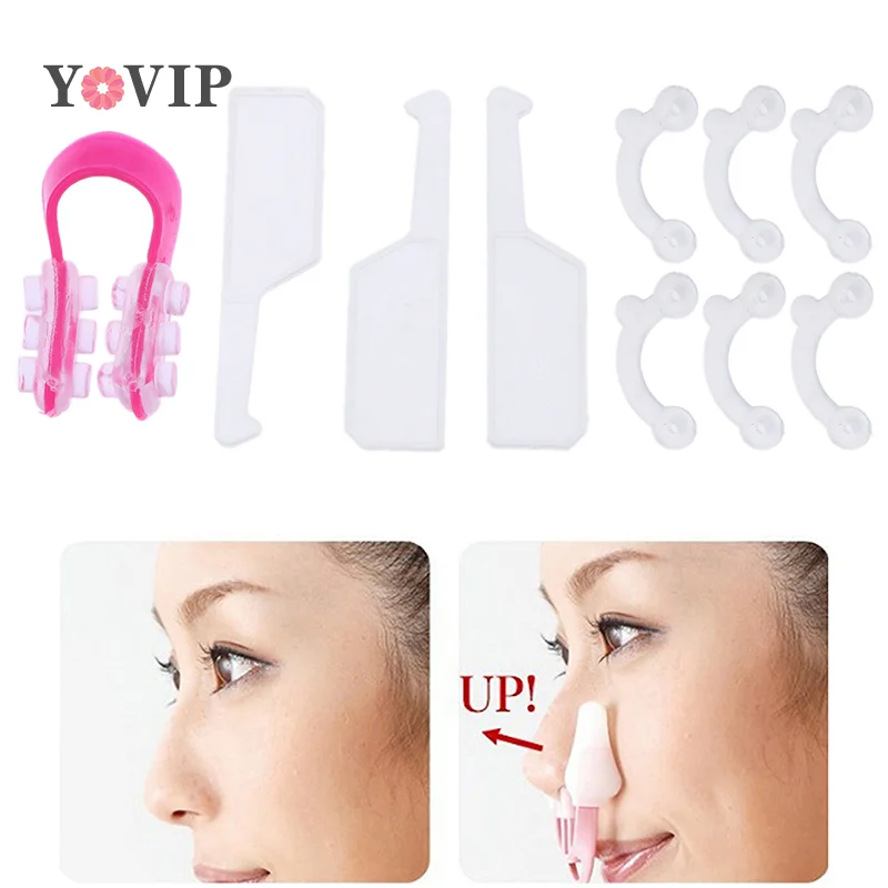 Silicone Nose Up Shaper Bridge Booster Shaping Clip Clipper Straightening Beauty Nose Clip Corrector Massage Tool nose clip nose shaper