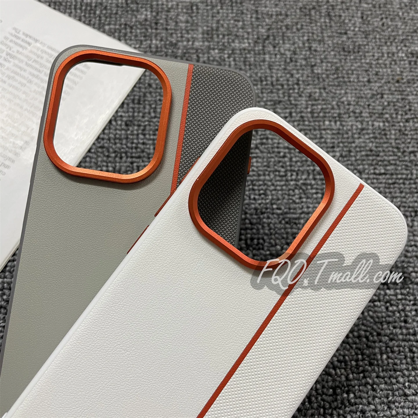 Fashion PU Leather Skin Anti-Fall Protective Phone Back Cover Case - Elegant Shell Bumper